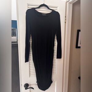 A Pea in the Pod Maternity Black Long Sleeve Dress